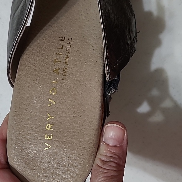 Very Volatile pewter wedges size 10 - Picture 7 of 11